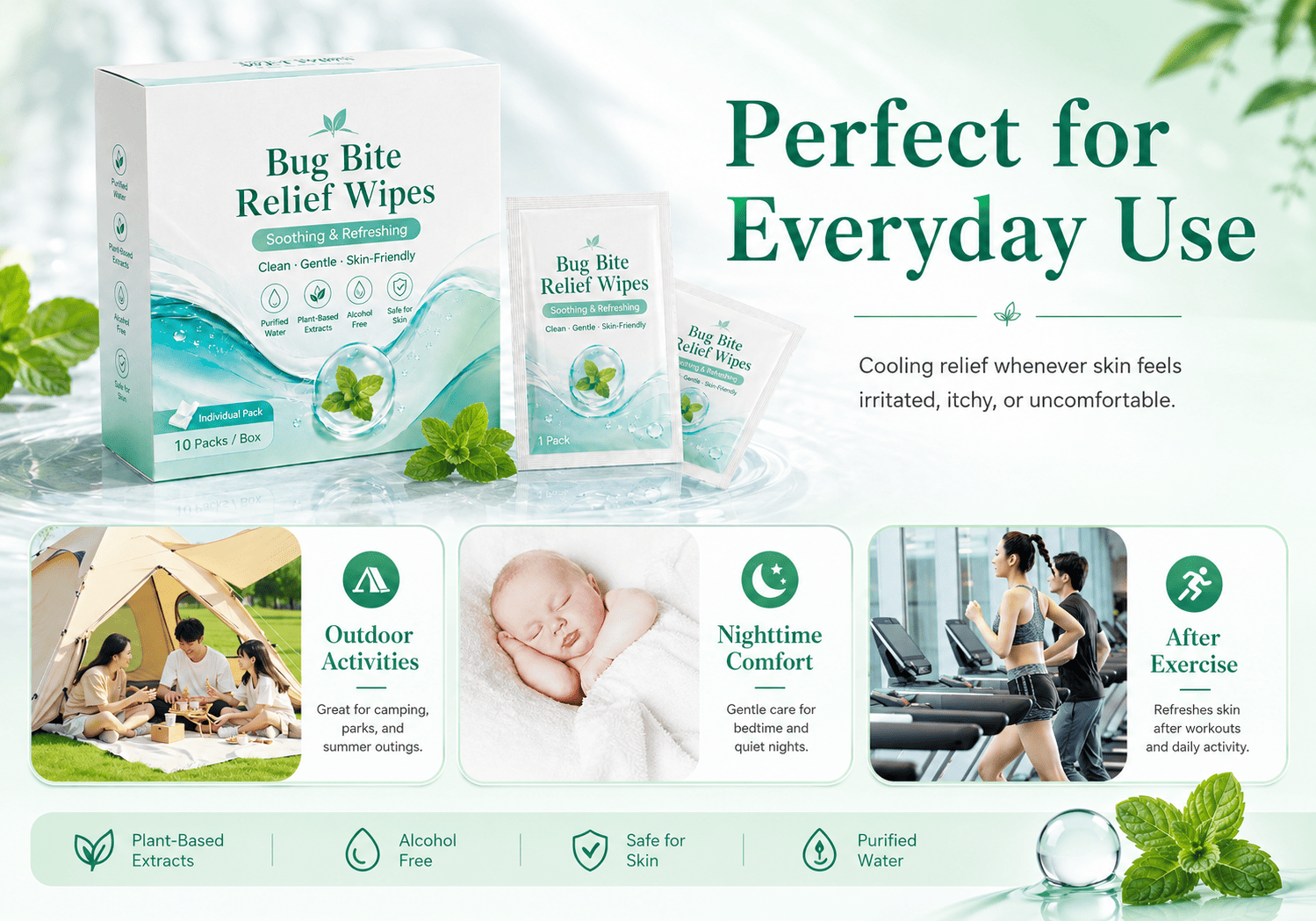 Bug Bite Relief Wipes