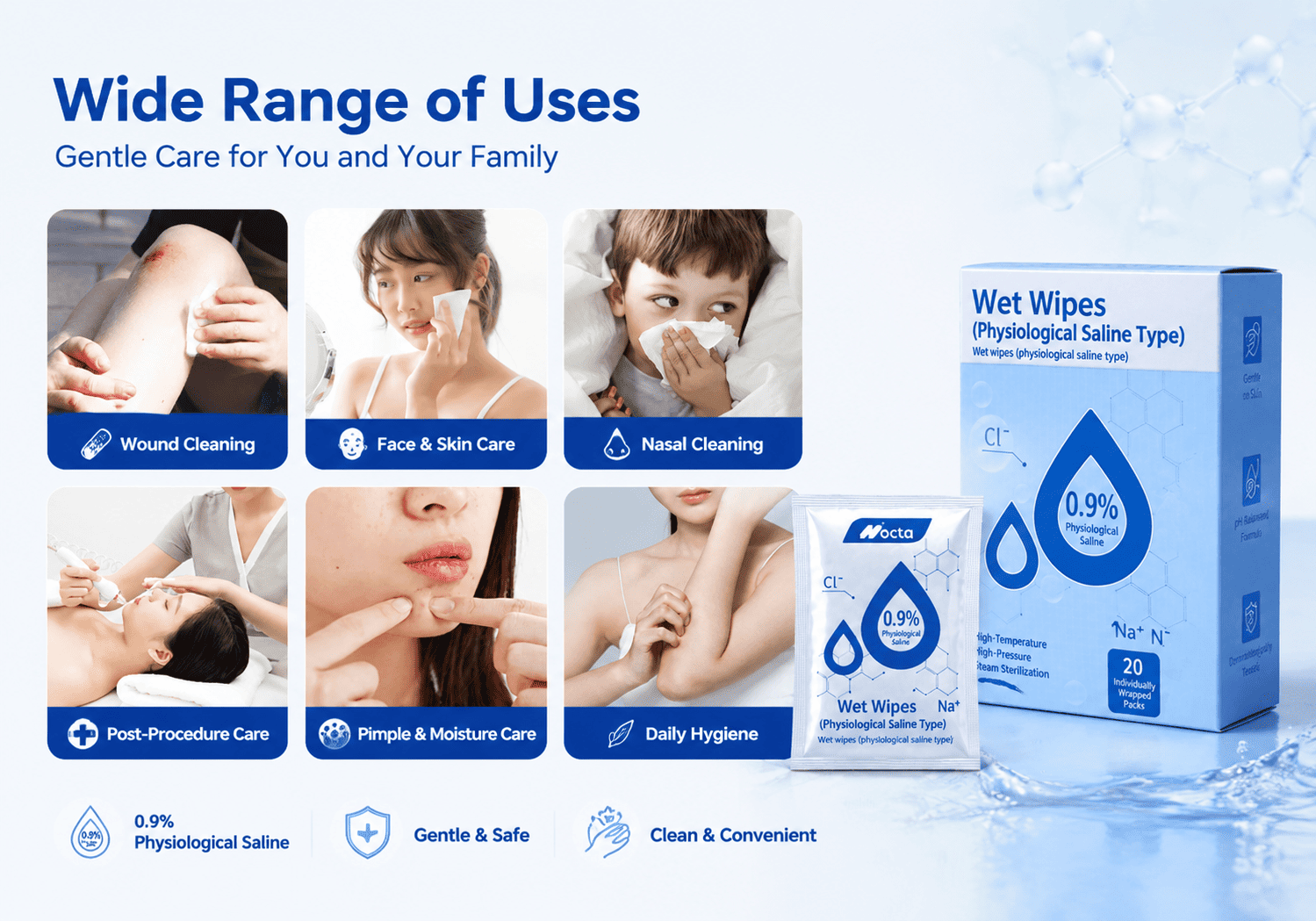 Saline Wipes