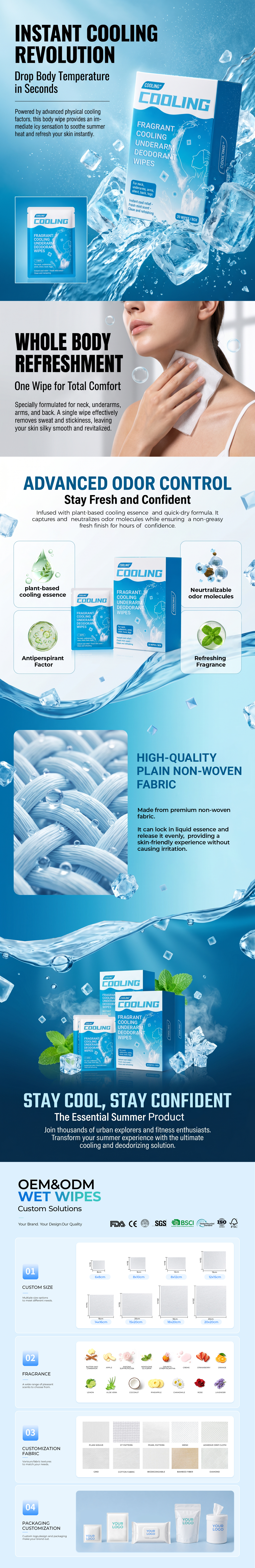 Deodorizing Underarm Wipes Deodorizing Underarm Wipes