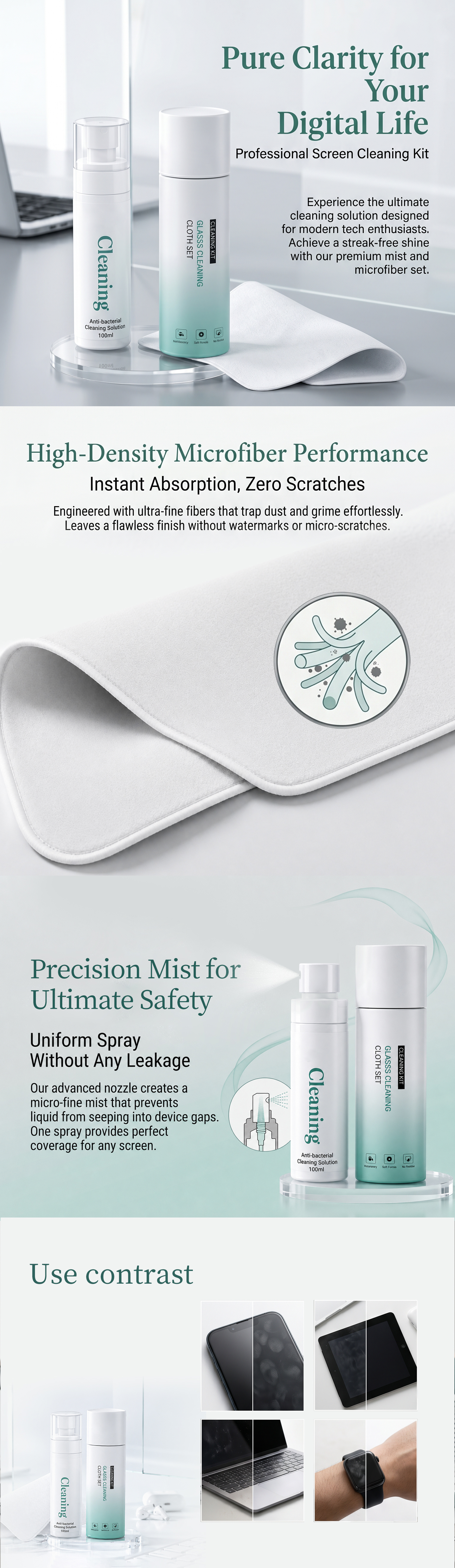 Screen Cleansing Kit 100ml OEM ODM Screen Cleansing Kit 100ml OEM ODM