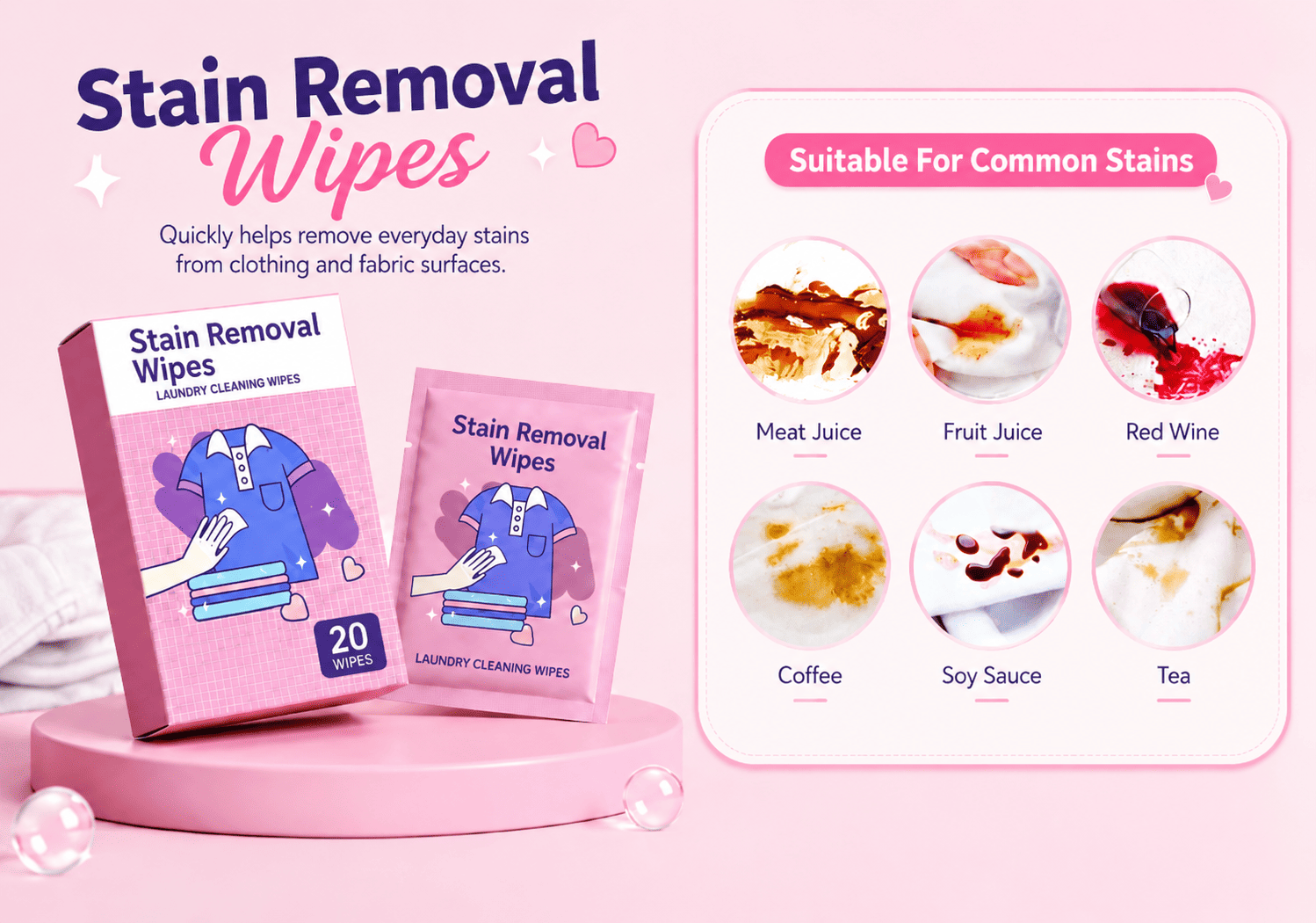 Stain Removal Wipes