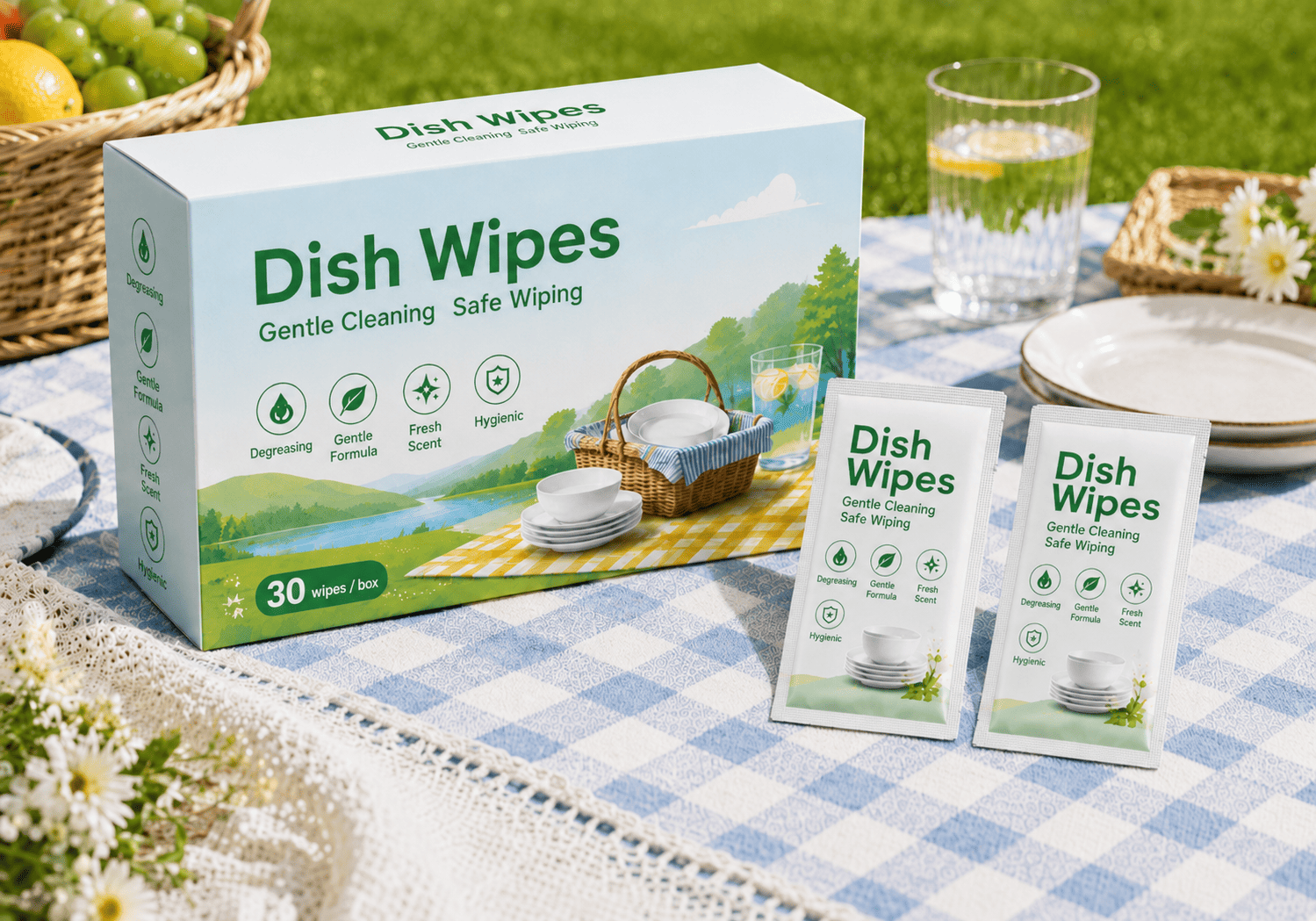 Dish Washing Wet Wipes