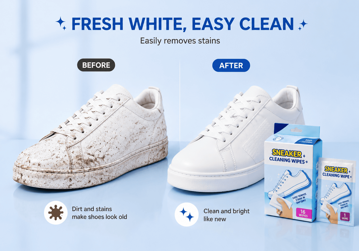 White Sneaker Cleaning Wipes White Sneaker Cleaning Wipes