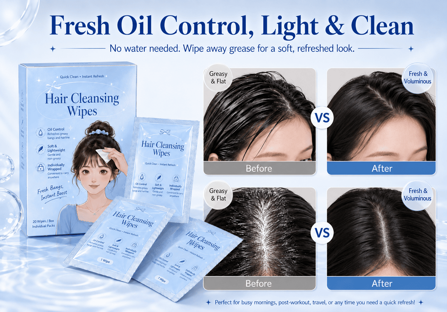 Hair Cleansing Wipes