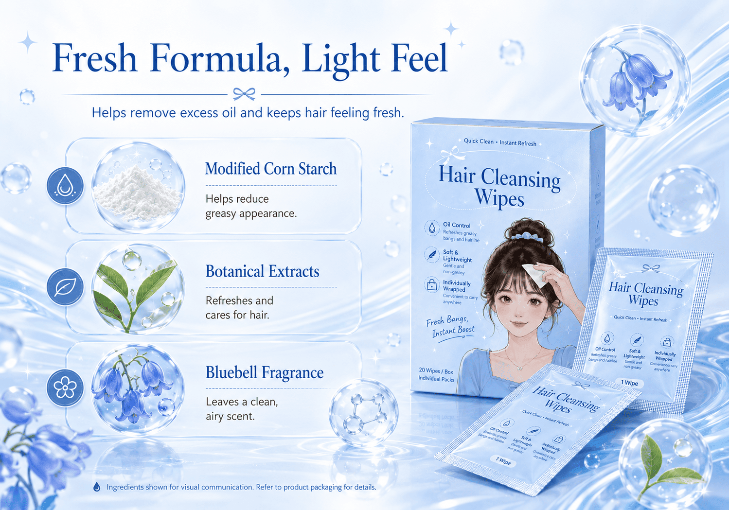 Hair Cleansing Wipes