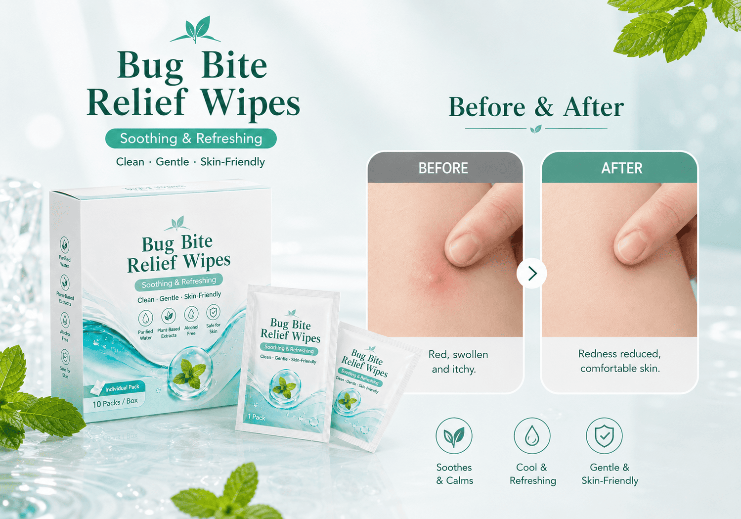 Bug Bite Relief Wipes