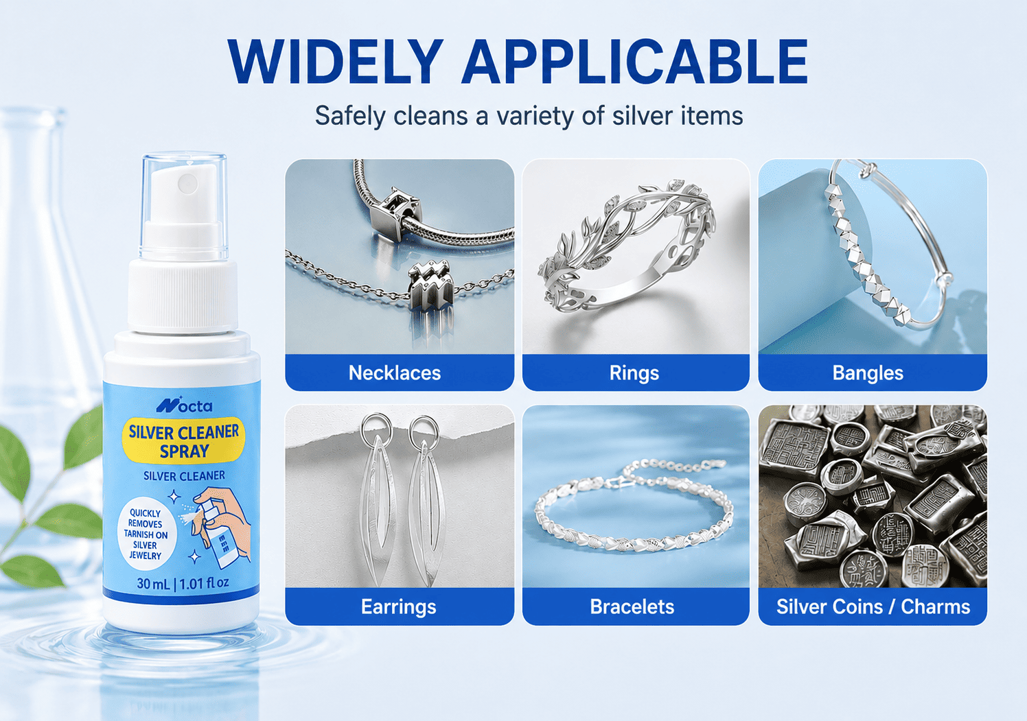 Goldware and Silverware Cleaning Spray