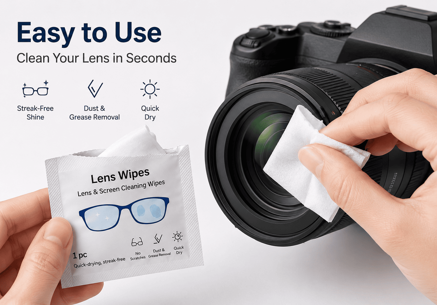 Lens and Screen Cleaning Wet Wipes Lens and Screen Cleaning Wet Wipes