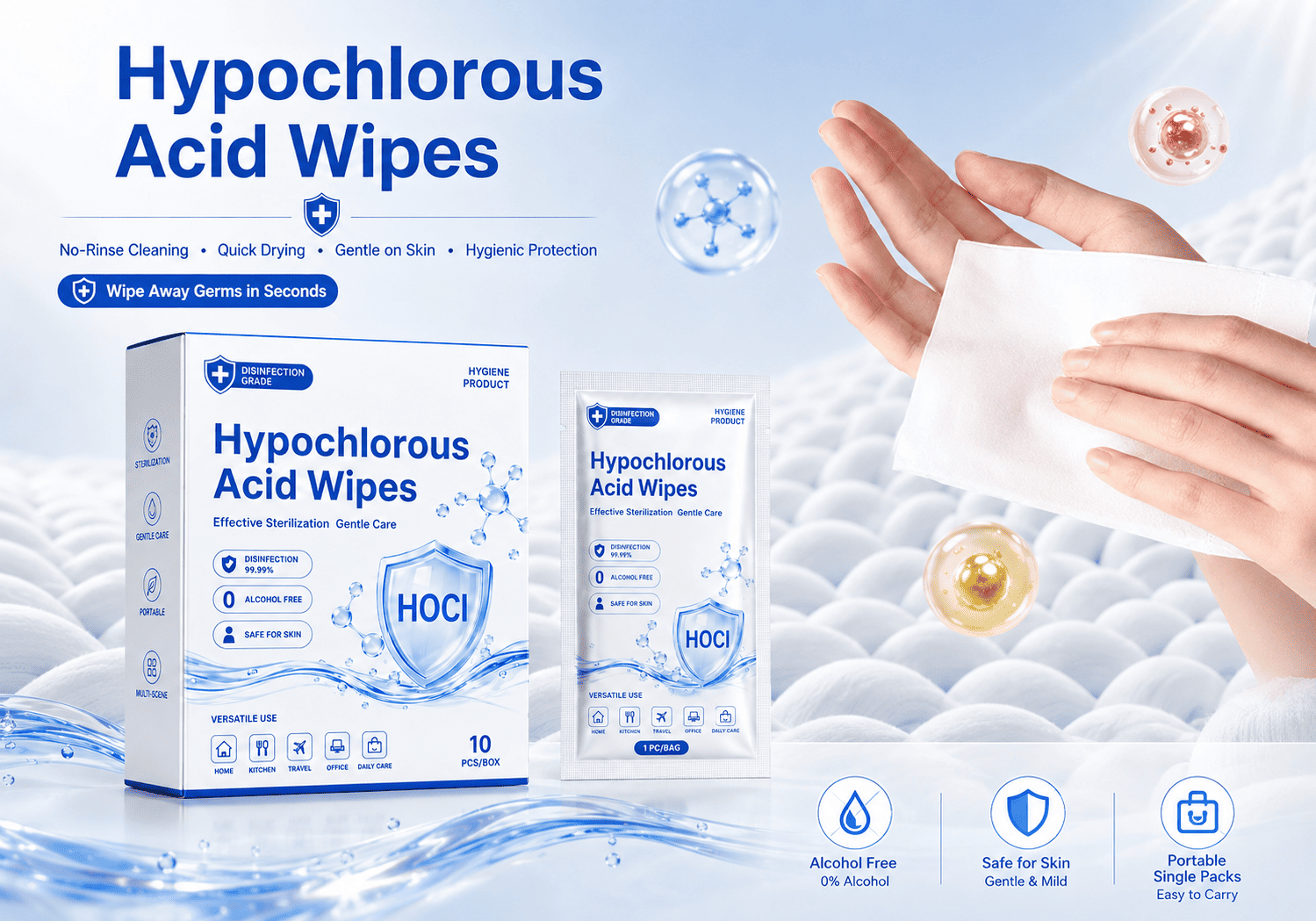 Hypochlorous Acid Wipes Hypochlorous Acid Wipes