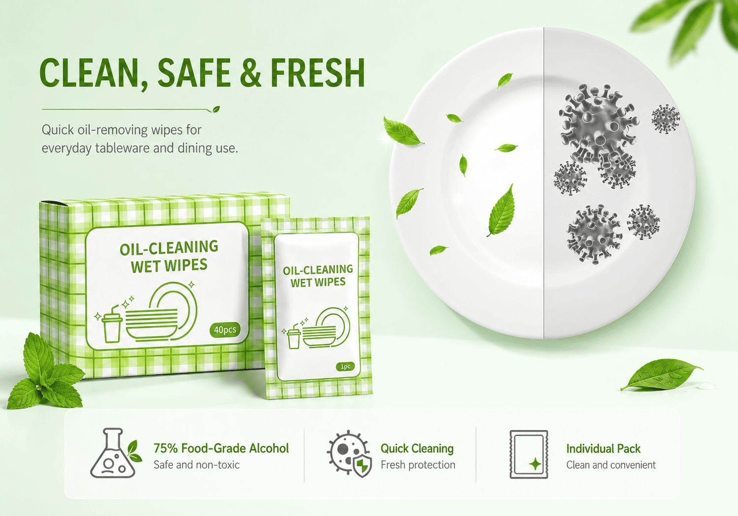 Kitchen Degreasing Wipes