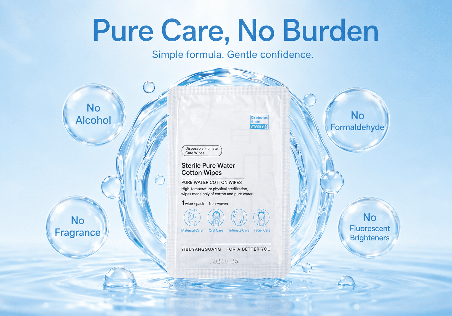 Baby Pure Water Wipes