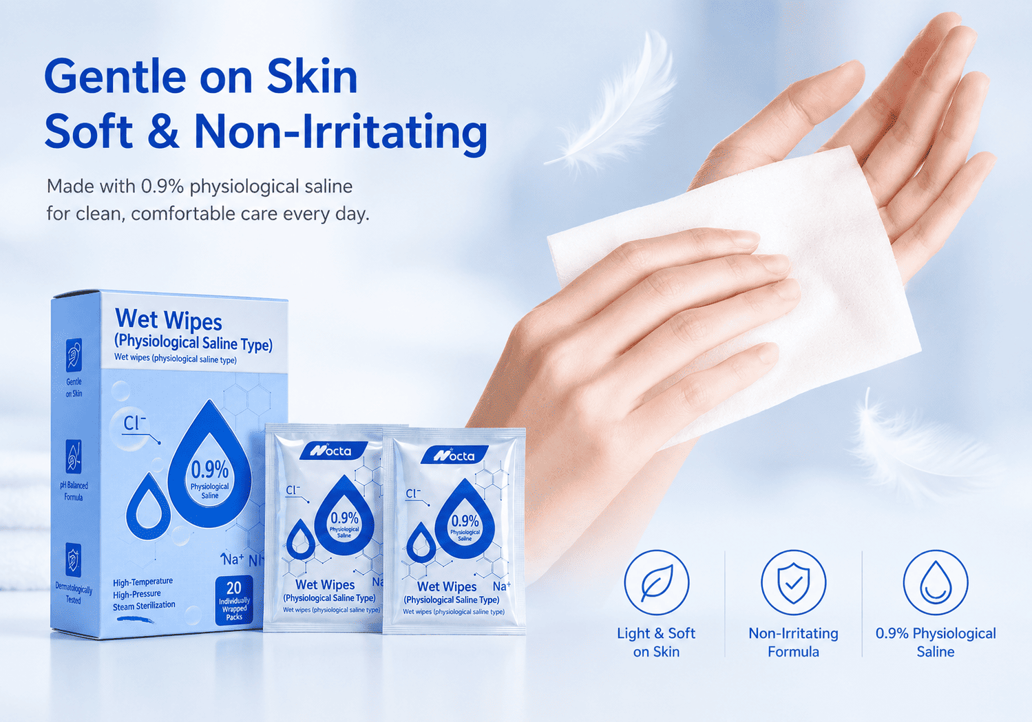 Saline Wipes