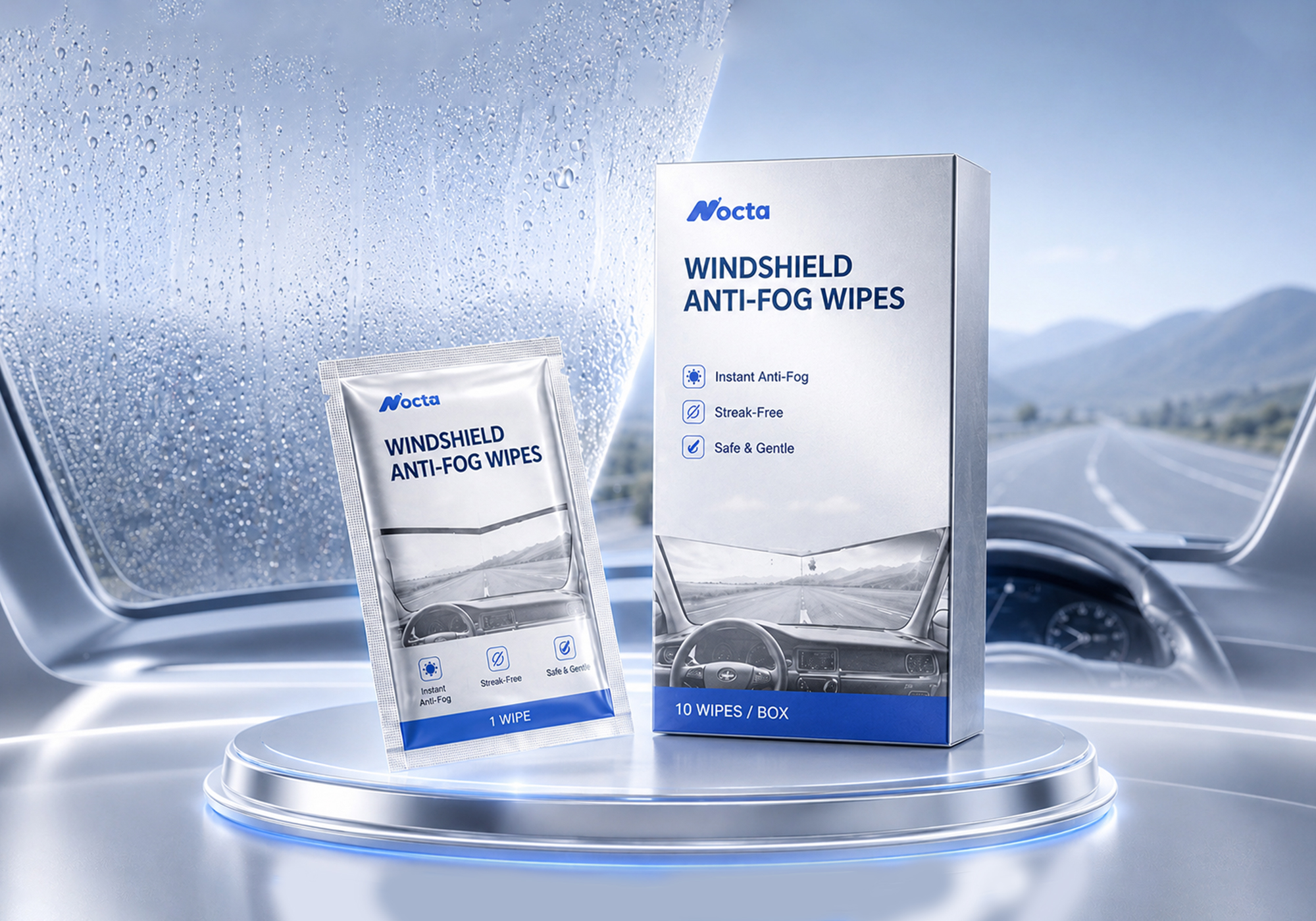 Windshield Anti-Fog Wipes