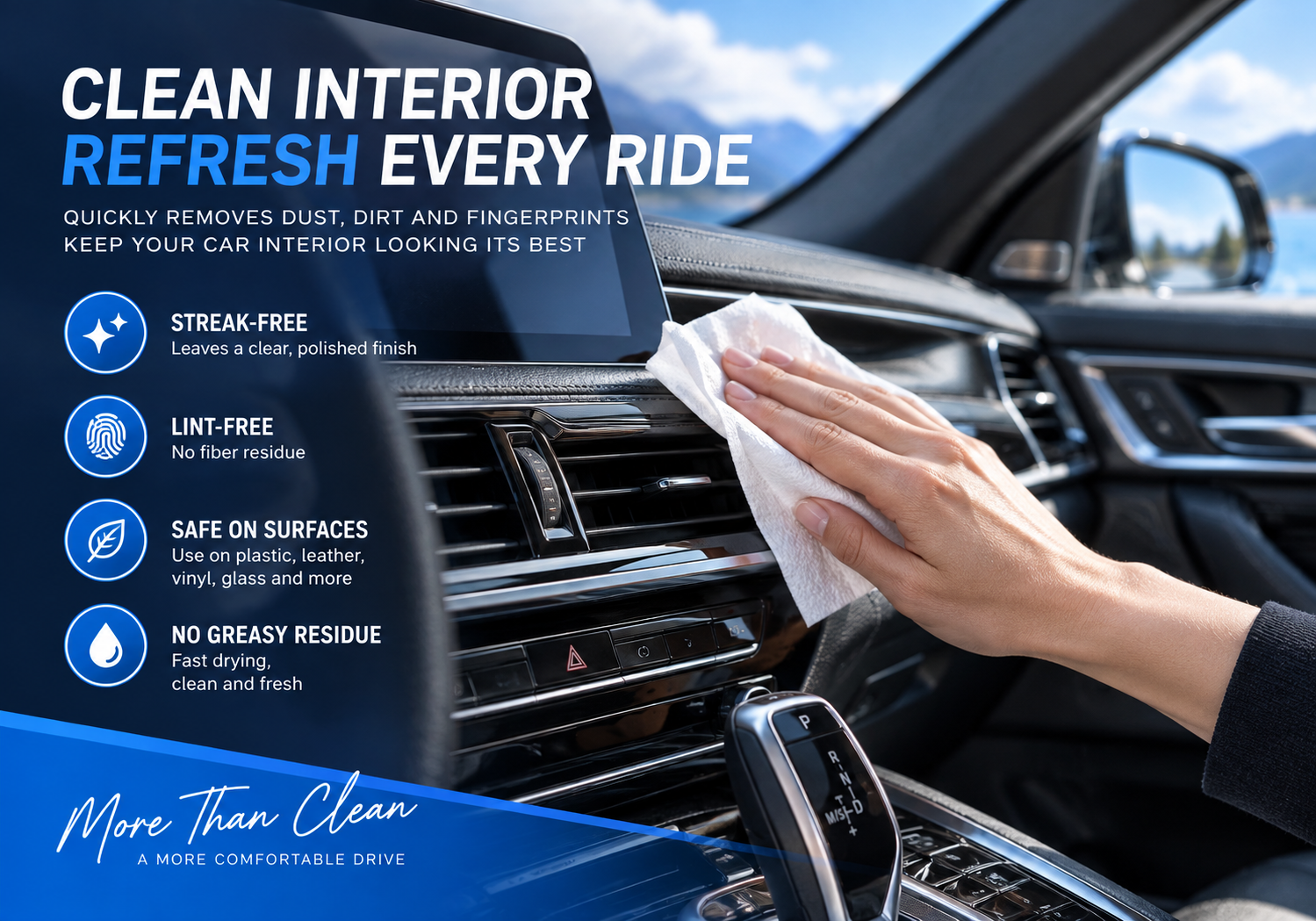 Car Interior & Glass Cleaning Wipes Car Interior & Glass Cleaning Wipes