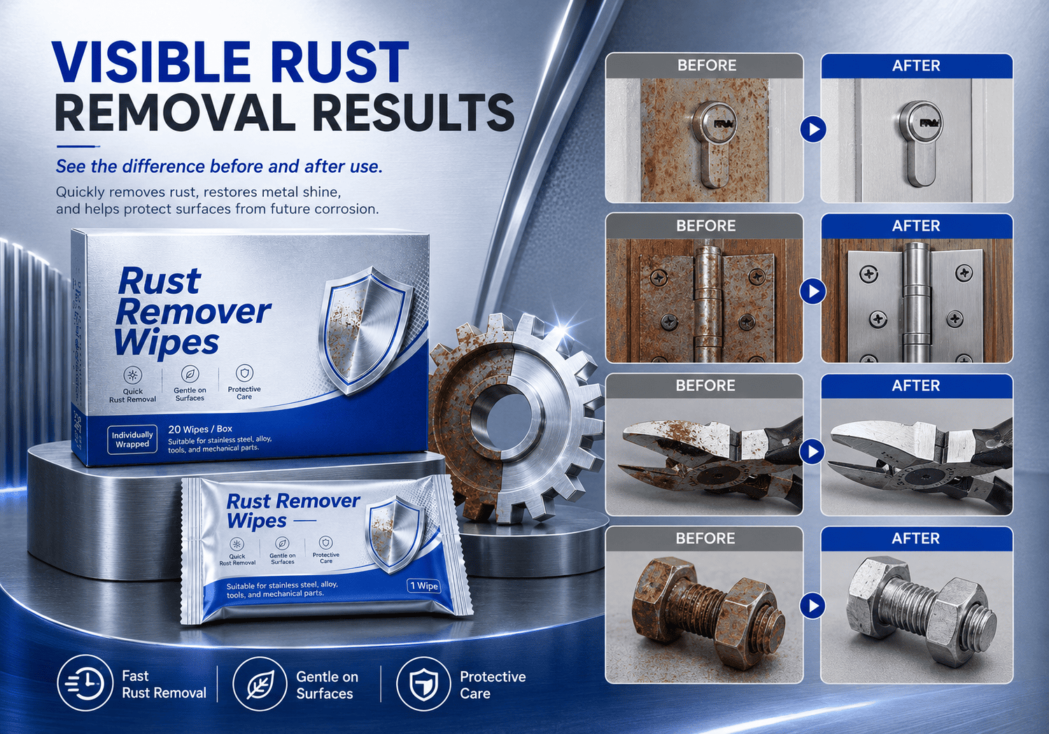 Rust Removal Wipes
